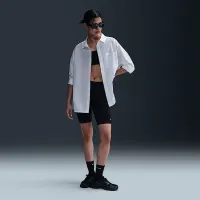 Nike Sportswear Chill Poplin женская Loose Long-Sleeve Button-Up Top цвет белый