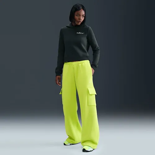 Nike Sportswear Phoenix Fleece жіноча Cargo Sweatpants колір зелений