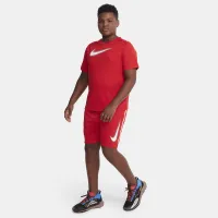 Nike Dri-FIT Multi+ Big детские (для мальчиков) Graphic тренировочные шорты (Extended Size) цвет красный