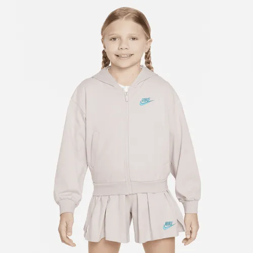 Nike Sportswear Big дитячі (Girls') Full-Zip Толстовка з капюшоном колір фіолетовий
