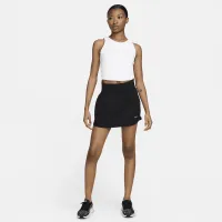 Nike One Fitted жіноча Dri-FIT Strappy Cropped Tank Top колір білий