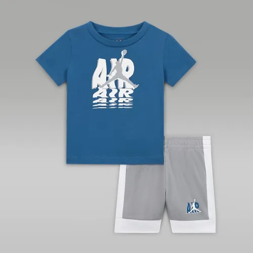 Nike Jordan Galaxy Baby (12-24M) French Terry шорты набор цвет серый