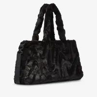 Nike Sportswear Faux Fur Tote (10L) колір чорний