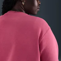 Nike Sportswear Phoenix Fleece жіноча оверсайз Crew-Neck світшот (великі розміри) колір фіолетовий