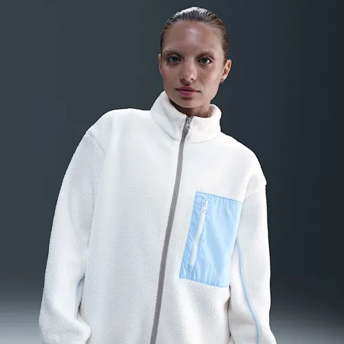 Nike Sportswear женская Full-Zip High-Pile Fleece Куртка цвет белый
