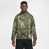 Nike Camo мужские Therma-FIT Versatile Pullover Толстовка с капюшоном цвет зеленый