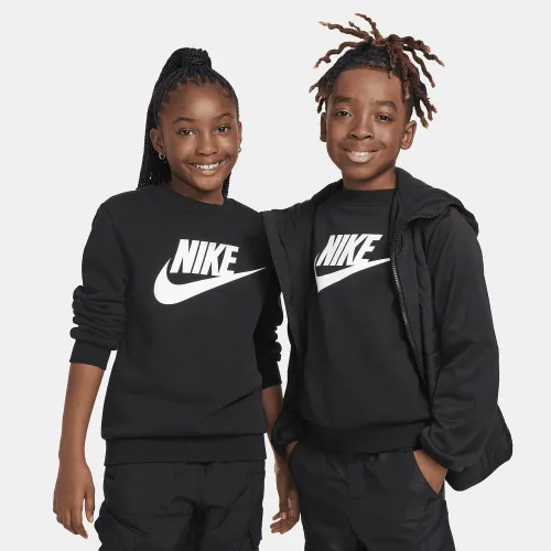Nike Sportswear Club Fleece Big детские свитшот цвет черный
