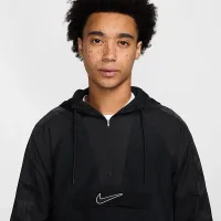 Nike Academy+ чоловічі Water-Repellent Soccer Anorak Куртка колір чорний