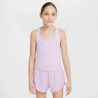 Nike One Fitted Big дитячі (Girls') Dri-FIT Tank колір фіолетовий