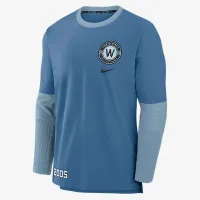 Washington Nationals Authentic Collection City Connect Player мужские Nike Dri-FIT MLB Pullover Куртка синий
