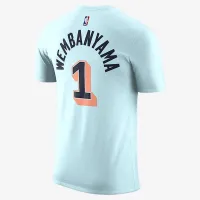 Victor Wembanyama San Antonio Spurs Essential City Edition чоловічі Nike NBA футболка блакитний