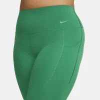 Nike Universa женская Medium-Support С высокой Талией 7/8 лосины с карманамицвет зеленый
