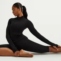 Nike Zenvy женская Dri-FIT Full-Zip Куртка цвет черный