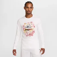 Nike мужские Max90 Long-Sleeve баскетбольные футболка цвет белый
