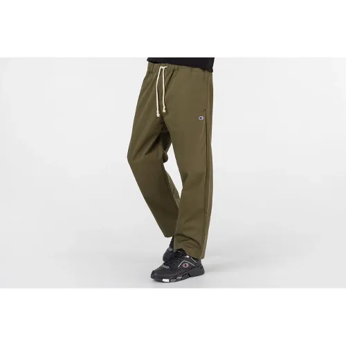 Штаны Champion Straight Leg Cropped Woven 216544-GS556 - Зеленые