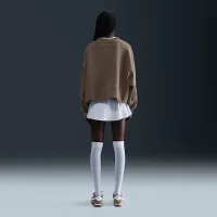 Nike Sportswear Phoenix Fleece женская Over-оверсайз Graphic Cardigan цвет коричневый