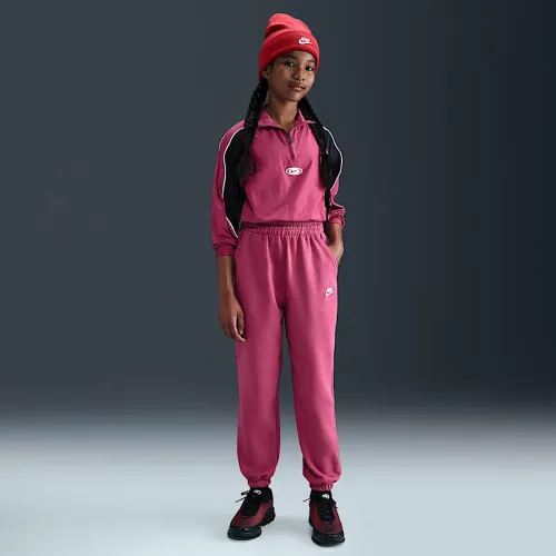 Nike Sportswear Club Fleece Big детские Loose Pants цвет фиолетовый