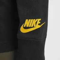 Nike Little дитячі Boxy Peace Long Sleeve футболка колір чорний