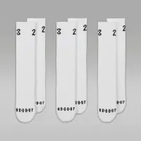 Nike Jordan Essentials Crew шкарпетки (3 пар) колір білий