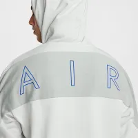 Nike Air мужские Full-Zip Fleece Толстовка с капюшоном цвет серый