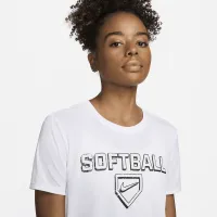 Nike Dri-FIT жіноча Softball футболка колір білий