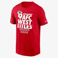 Kansas City Chiefs 4 Straight AFC West Titles Our Time Is Now чоловічі Nike NFL футболка колір червоний