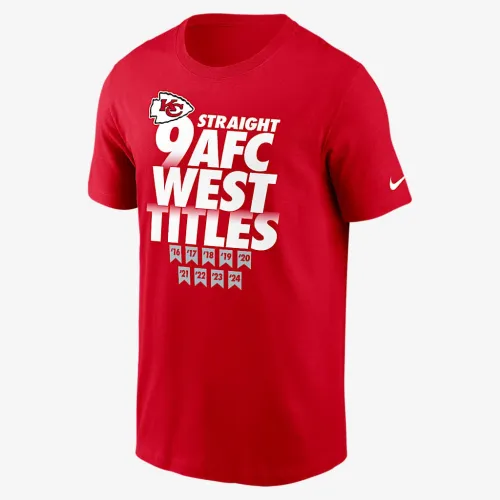 Kansas City Chiefs 4 Straight AFC West Titles Our Time Is Now чоловічі Nike NFL футболка колір червоний