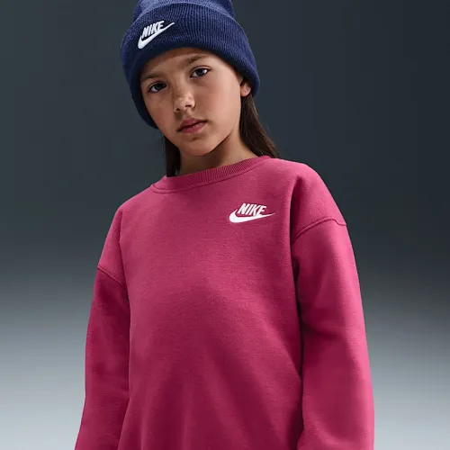 Nike Little детские оверсайз Crew Top цвет красный