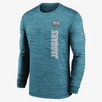 Jacksonville Jaguars Sideline Velocity чоловічі Nike Dri-FIT NFL Long-Sleeve футболка колір зелений