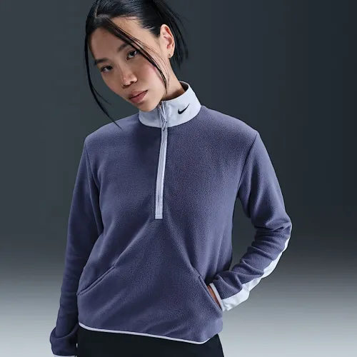Nike Therma-FIT Victory жіноча Long-Sleeve 1/2-Zip для гольфу Top колір фіолетовий
