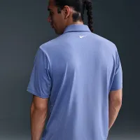 Nike Tour чоловічі Dri-FIT Heatheколір червоний для гольфу Polo блакитний