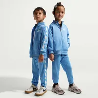 Nike Dri-FIT Little детские 2-Piece Full-Zip набор with Logo Taping синий
