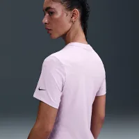Nike Tour женская Dri-FIT Short-Sleeve Blade Jacquard для гольфа Polo цвет фиолетовый