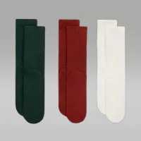 Nike Jordan Big дитячі Holiday '25 Gifting Crew шкарпетки (3 пар) колір білий