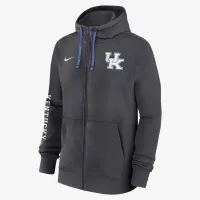 Kentucky Wildcats Sideline Team Issue мужские Nike College Full-Zip Толстовка с капюшоном цвет серый
