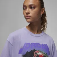 Nike Jordan (Her)itage женская Graphic футболка цвет фиолетовый