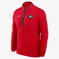 Georgia Bulldogs Victory мужские Nike Dri-FIT College 1/2-Zip Long-Sleeve Top цвет красный