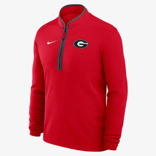 Georgia Bulldogs Victory мужские Nike Dri-FIT College 1/2-Zip Long-Sleeve Top цвет красный