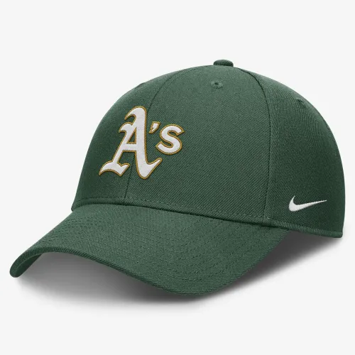 Oakland Athletics Everцвет зеленый Club мужские Nike Dri-FIT MLB Adjustable Hat цвет зеленый