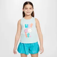 Nike Dri-FIT Sunny Swoosh Little дитячі Tank and шорти комплект колір зелений