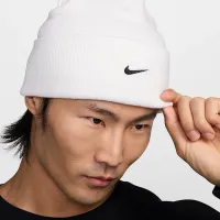 Nike Peak Swoosh Beanie цвет белый