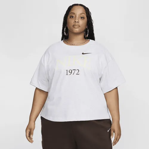 Nike Sportswear Classic жіноча футболка (великі розміри) колір коричневий