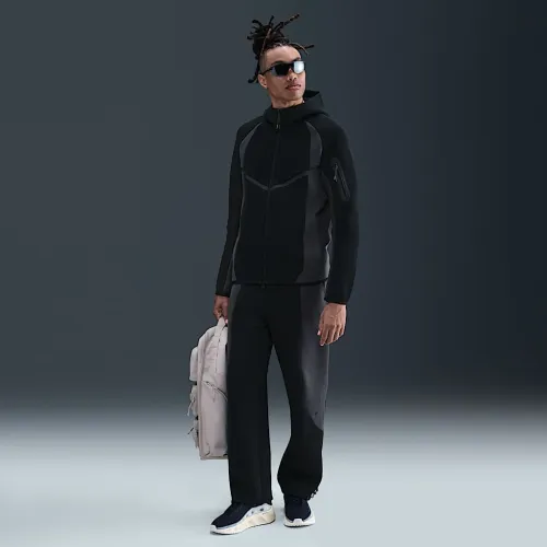 Nike Tech чоловічі Color-Block Open-Hem Fleece Pants колір чорний