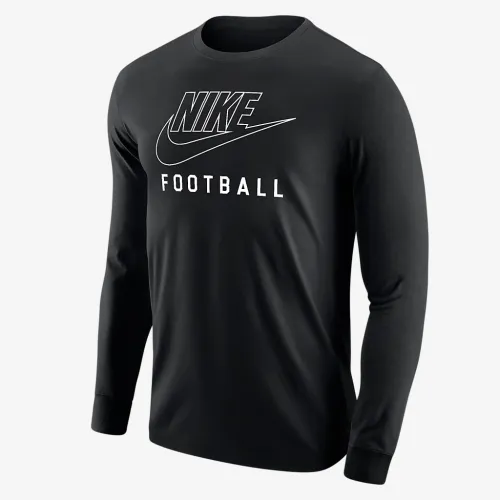 Nike Swoosh мужские Football Long-Sleeve футболка цвет черный
