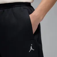 Nike Jordan Brooklyn Fleece мужские оверсайз Open-Hem Pants цвет черный