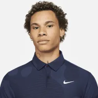 Nike Dri-FIT ADV Tour мужские Camo для гольфа Polo синий