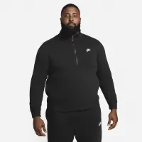 Nike Sportswear Club чоловічі Brushed-Back 1/2-Zip Pullover колір чорний