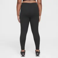 Nike One Big дитячі (Girls') Dri-FIT З високою талією лосіни (Extended Size) колір чорний