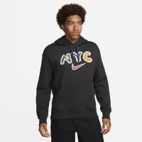 Nike Sportswear Club Fleece мужские Pullover Graphic Толстовка с капюшоном цвет черный