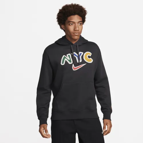 Nike Sportswear Club Fleece чоловічі Pullover Graphic Толстовка з капюшоном колір чорний